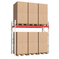 Паллетный стеллаж 2127x2700x1100 мм на 1 уровень, основная секция 