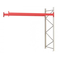 Паллетный стеллаж 2127x2700x1100 мм на 1 уровень, приставная секция
