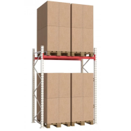 Паллетный стеллаж 2584x1825x1100 мм на 1 уровень, основная секция