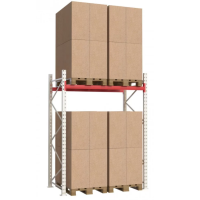 Паллетный стеллаж 2584x1825x1100 мм на 1 уровень, основная секция