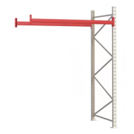 Паллетный стеллаж 2584x1825x1100 мм на 1 уровень, приставная секция