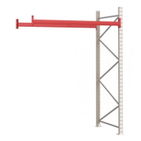 Паллетный стеллаж 2584x1825x1100 мм на 1 уровень, приставная секция 