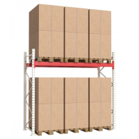 Паллетный стеллаж 2584x2700x1100 мм на 1 уровень, основная секция 