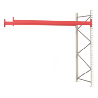 Паллетный стеллаж 2584x2700x1100 мм на 1 уровень, приставная секция