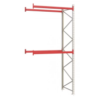 Паллетный стеллаж  3041x1825x1100 мм на 2 уровня, приставная секция