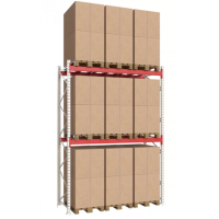 Паллетный стеллаж  3041x2700x1100 мм на 2 уровня, основная секция