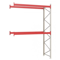 Паллетный стеллаж 3041x2700x1100 мм на 2 уровня, приставная секция