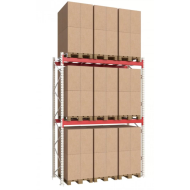Паллетный стеллаж 3499x2700x1100 мм на 2 уровня, основная секция