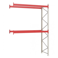 Паллетный стеллаж 3499x2700x1100 мм на 2 уровня, приставная секция