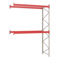 Паллетный стеллаж 3499x2700x1100 мм на 2 уровня, приставная секция