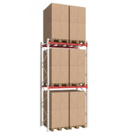 Паллетный стеллаж 3956x1825x1100 мм на 2 уровня, основная секция