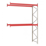 Паллетный стеллаж 3956x2700x1100 мм на 2 уровня, приставная секция