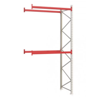 Паллетный стеллаж 4413x1825x1100 мм на 2 уровня, приставная секция