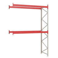 Паллетный стеллаж 4413x2700x1100 мм на 2 уровня, приставная секция