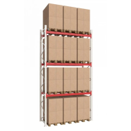 Паллетный стеллаж 4870x2700x1100 мм на 3 уровня, основная секция