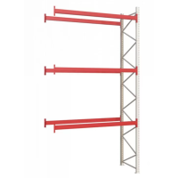 Паллетный стеллаж 4870x2700x1100 мм на 3 уровня, приставная секция