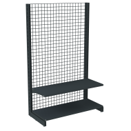 Стеллаж сетчатый металлический 1625х665х400 мм на 2 полки