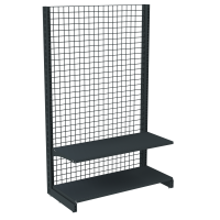 Стеллаж сетчатый металлический 1625х665х400 мм на 2 полки