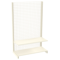 Стеллаж сетчатый металлический 1625х665х400 мм на 2 полки