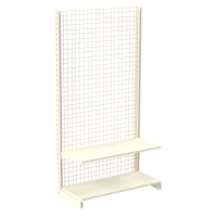 Стеллаж сетчатый  металлический 1930х665х400 мм на 2 полки