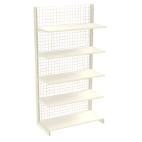 Стеллаж сетчатый металлический 1930х665х400 мм на 5 полок