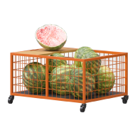 Ящик для овощей GREORA металлический сетчатый 425х820х625 мм на колесиках