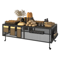 Стол для хлеба металлический VOLOKNO-Advanced 780х2000х1000 мм с разнообразными отделениями