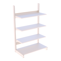 Стеллаж на стяжках металлический 1625х665х400 мм на 4 полки