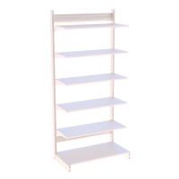 Стеллаж на стяжках металлический 2235х665х400 мм на 6 полок