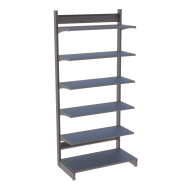 Фото Стеллаж на распорках металлический 2235х1000х400 мм на 6 полок