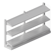 Стеллажи металлические прикассовые EVO для касс EVO Express