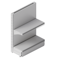 Стеллажи прикассовые металлические EVO для ниши под движущейся лентой