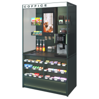 COFFICE с промо-лайтбоксом, тумбой и диспансерами для крышек