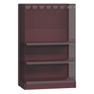 Торец стеллажа металлический Promo 1473х800х400 мм с полками и сетчатыми боковинами