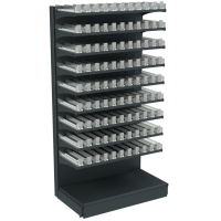 Стеллаж для сигарет металлический 1930х1000х500 мм на 9 полок