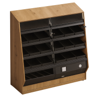 Пристінний хлібний стелаж відкритого типу