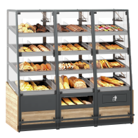 Хлібний стелаж відкритого типу із заднім завантаженням