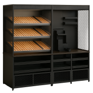 Хлібний стелаж та кава модуль для зони «FOOD To Go»