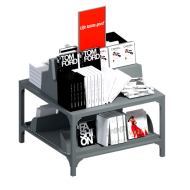 Стол для книг металлический с  комбинированными полками и отделениями