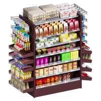 Стеллаж двусторонний на колесах 500х500х1275 мм