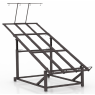 Стеллаж под алкоголь металлический 860х600х1800 мм с наклонным подиумом 