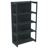 Стеллаж с передней ногой металлический 1930х665х400 мм на 5 полок