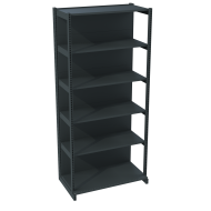 Фото Стелаж з передньою ногою металевий 2235х1000х500 мм на 6 полиць