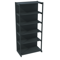 Стеллаж с передней ногой металлический 2235х1000х500 мм на 6 полок