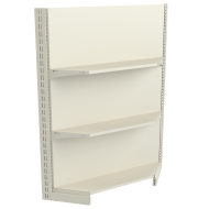 Фото Стеллаж угловой металлический 1473х800х300 мм на 3 полки