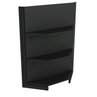 Стелаж кутовий металевий 1473х800х400 мм на 3 полиці