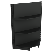 Фото Стелаж кутовий металевий 1473х800х500 мм на 3 полиці