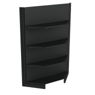 Фото Стеллаж угловой металлический 1625х800х400 мм на 4 полки