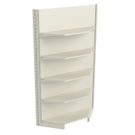 Фото Стеллаж угловой металлический 1930х800х400 мм на 5 полок