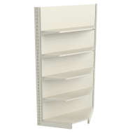 Фото Стеллаж угловой металлический 1930х800х500 мм на 5 полок